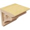 Ekena Millwork 7"W x 7"D x 7"H Wide Mayflower Rough Cedar Woodgrain TimberThane Corbel, Primed Tan CORUR07X07X07MAYRCPR - alternate 5